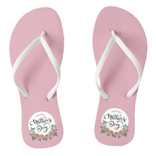 Tongs Jour des mères florales élégantes   Retourner les 