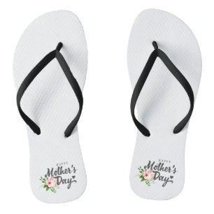 Tongs Jour des mères florales élégantes Retourner les