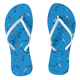 Tongs Joyeux 4 juillet étoiles motif tie-dye fête