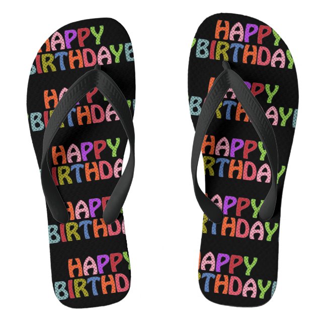 Tongs Joyeux Flip Flops d'anniversaire (Semelle)