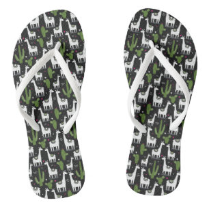Tongs Joyeux Motif Llama