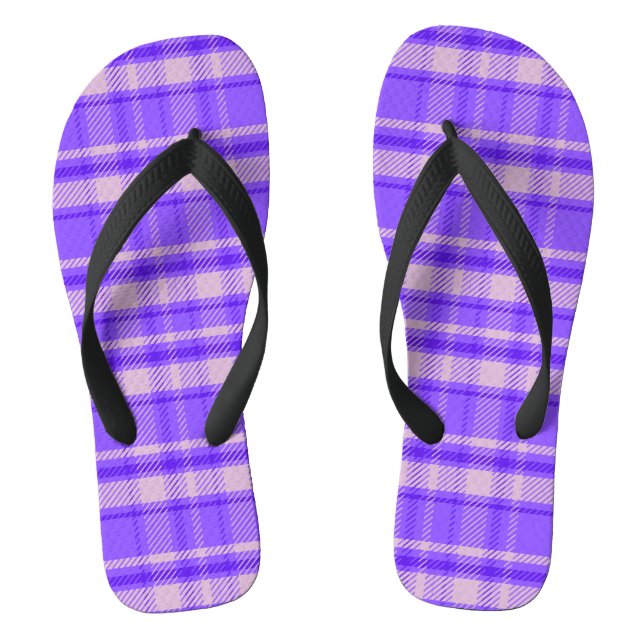 Tongs Joyeux Peri Plaid, Tartan Violet
