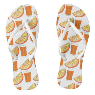 Tongs Jus d'agrumes frais pressé JO tranche de fruits d'