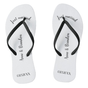Tongs Juste married personnalisable