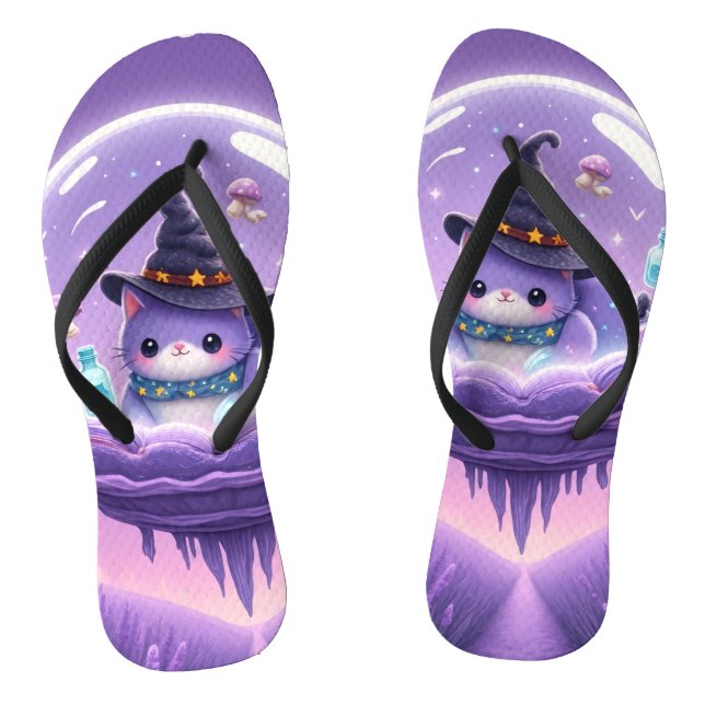 Tongs Kawaii Witch Snow Globe Flip Flops (Semelle)