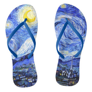 Tongs La nuit étoilée de Van Gogh