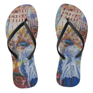 Tongs La rue entre dans la maison - Umberto Boccioni