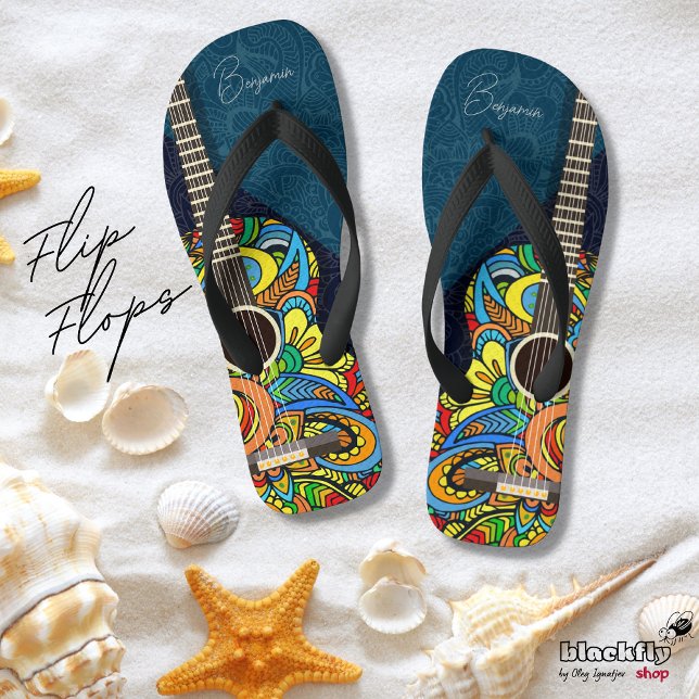 Tongs La vie est comme la musique, toujours une bonne ch (Créateur téléchargé)