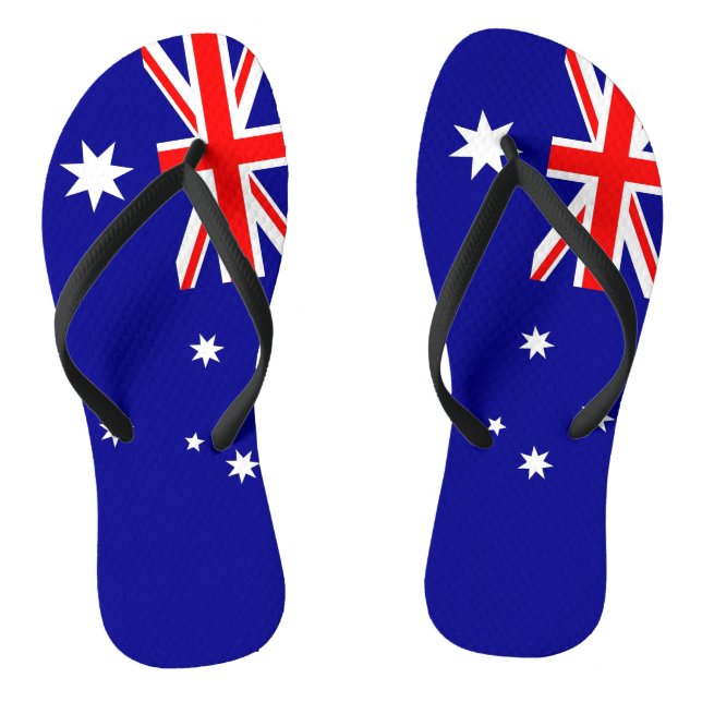 Tongs Lanières minces adultes avec drapeau australien (Semelle)