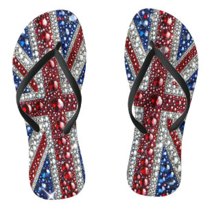 Tongs Lanières minces pour adultes aux couleurs britanni