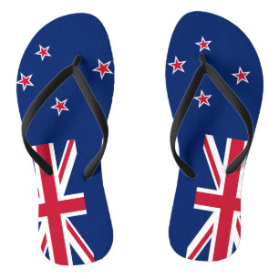 Tongs Lanières minces pour adultes avec drapeau de la No