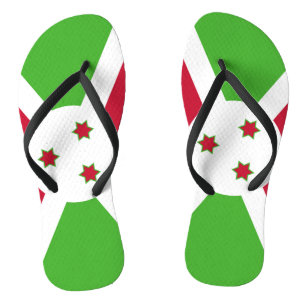 Tongs Lanières minces pour adultes avec drapeau du Burun