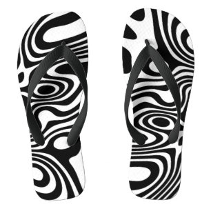 Tongs Le Imaginaire fou Zebra Stripes Motifs Sandales