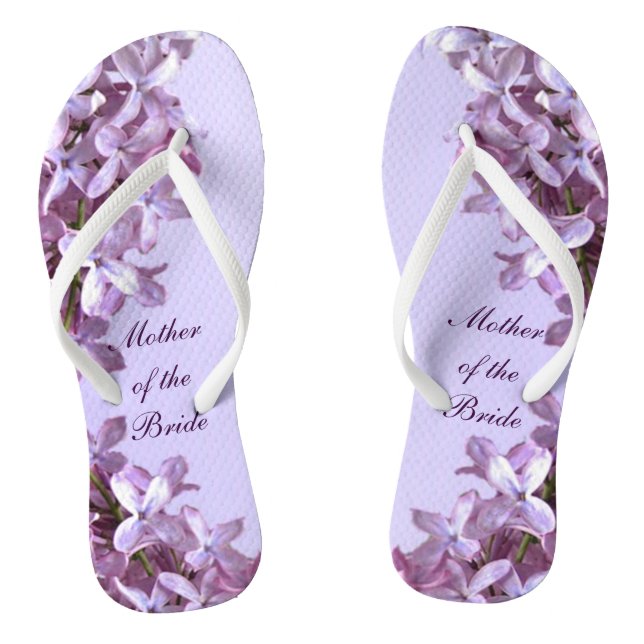 Tongs Le lilas floral fleurit la mère de mariage de la (Semelle)