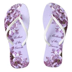 Tongs Le lilas floral fleurit la mère de mariage du