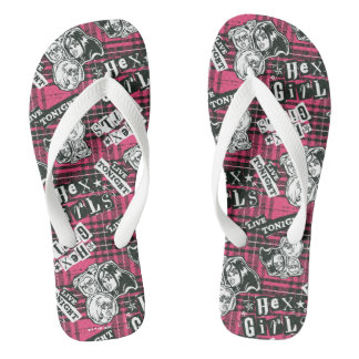 Tongs Le motif carreau punk des Hex Girls