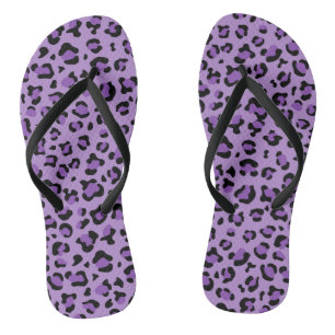 Tongs Leopard Print, Léopard Spots, Purple Leopard