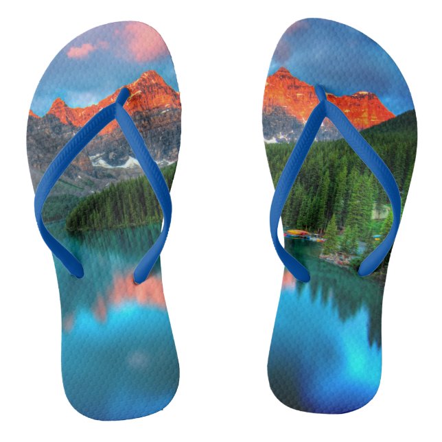 Tongs Les Pics Du Lac Flip Flops Sur Mesure Les Pistes D (Semelle)