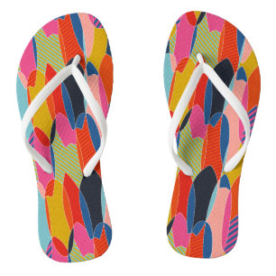 Tongs Les planches de surf colorées
