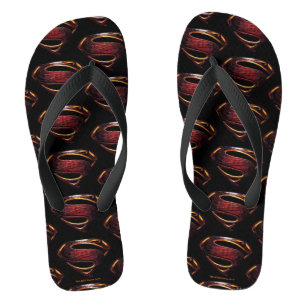 Tongs Ligue de Justice Symbole de superman métallique