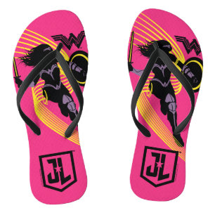 Tongs Ligue de Justice   Wonder Woman Icon Silhouette