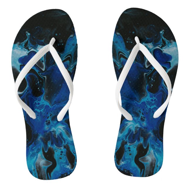 Tongs Liquide psychédélique bleu foncé (Semelle)