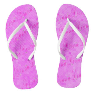 Tongs Logo du nom de fille Diana,