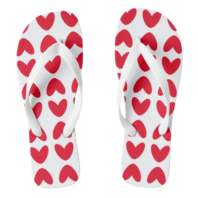 Tongs Love Heart Flip Flops Plage Chaussures (Semelle)