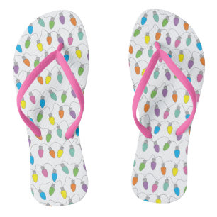 Tongs lumières de Noël
