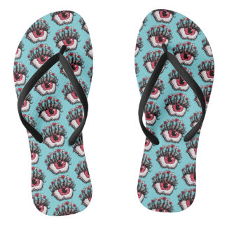 Tongs Macabre Yeux Déplaisant Goth de cuisine
