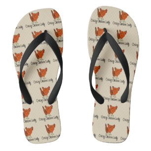 Tongs Madame folle de poulet