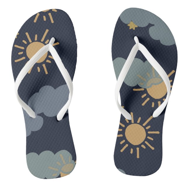 Tongs Magnifique papier peint design (Semelle)
