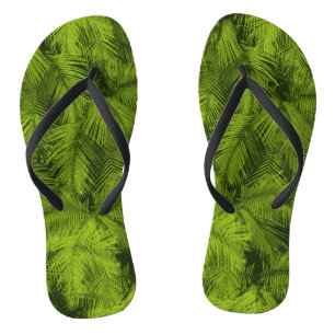 Tongs Makana Palms Feuilles tropicaux hawaïens
