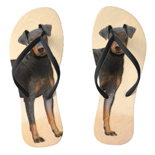 Tongs Manchester Terrier Peinture - Art Chien original