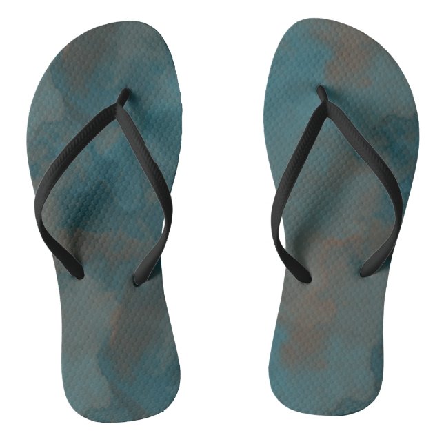 Tongs Marbre bleu Abstrait (Semelle)