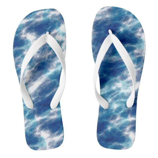 Tongs Marbre d'eau bleue (Semelle)