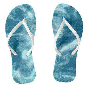 Tongs Marbre d'eau bleue