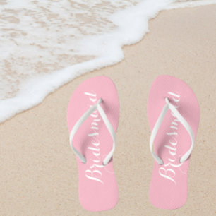 Tongs Mariage Bridesmaid tendance rose