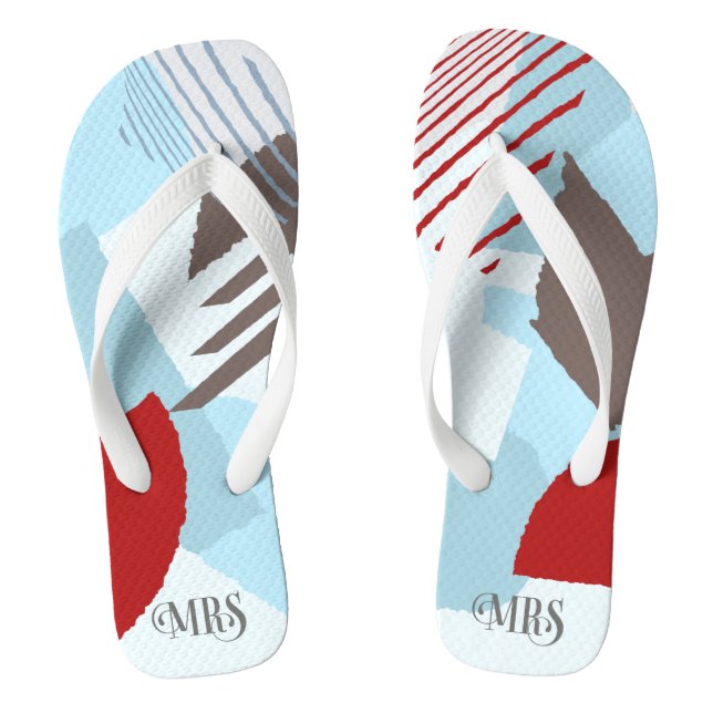 Tongs Mariage de bloc couleur Mme Bride Winter ID740 (Semelle)