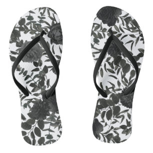 Tongs Mariage Rose noir gothique