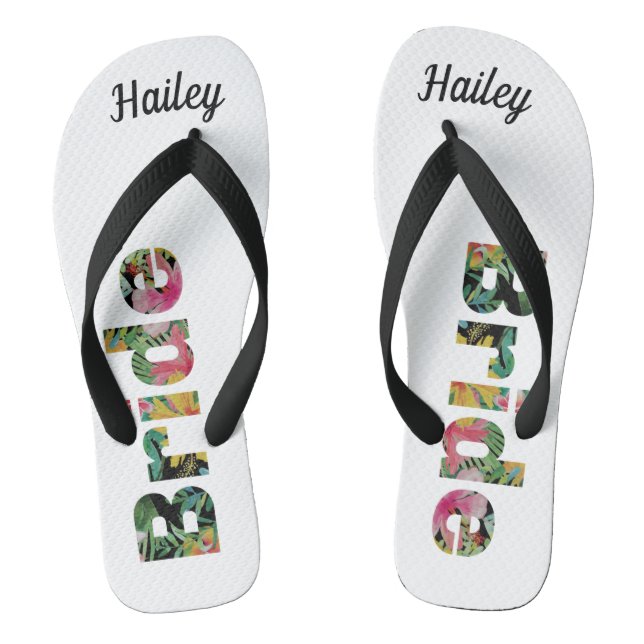 Tongs Mariée Monogramme Tropical (Semelle)