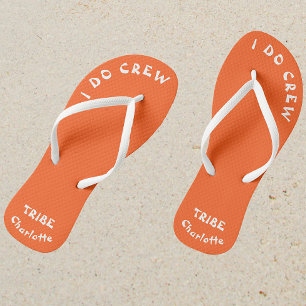 Tongs Mariée Tribe I Do Crew Neon Orange