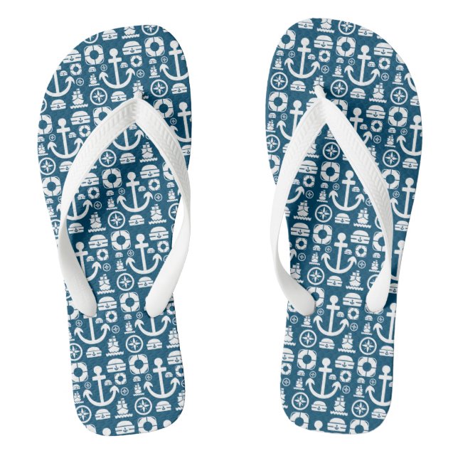 Tongs Marin de la marine Élément motif mer (Semelle)