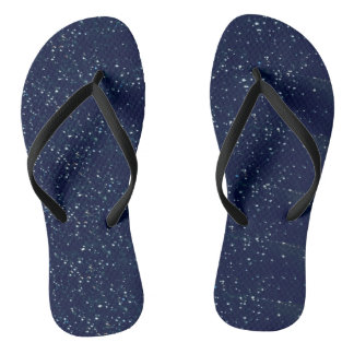 Tongs Marine bleu avec étoiles blanches Flip Flops