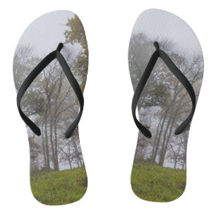 Tongs Matinée Brumeuse d'Automne à la Campagne