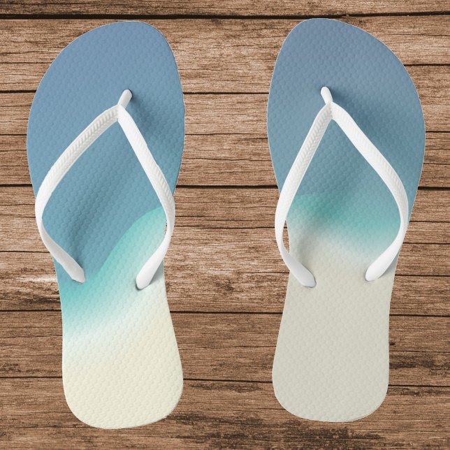 Tongs Mélange couleur plage (Ocean Beach Color Blend Themed Flip Flop)