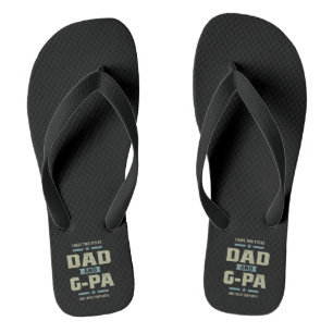 Tongs Mens J'ai deux titres Papa et G-Pa