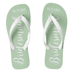 Tongs Mignonne Bridesmaid Sage Green