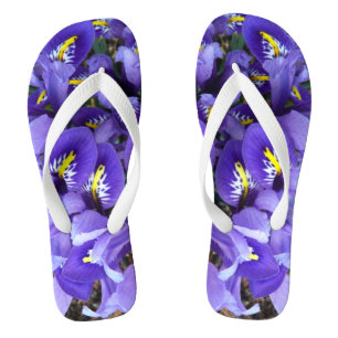 Tongs Miniature Bleu Irises Printemps Floral