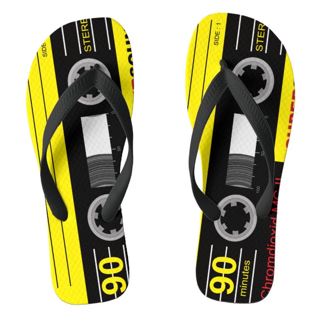 Tongs MixTape de cassette audio (Semelle)